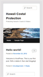 Mobile Screenshot of hawaiicoastalprotection.org